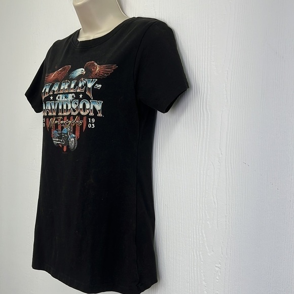 Harley Davidson - Bald Eagle Motorcycle New Smyrna Beach Fl Harley T Shirt XS - Picture 6 of 12